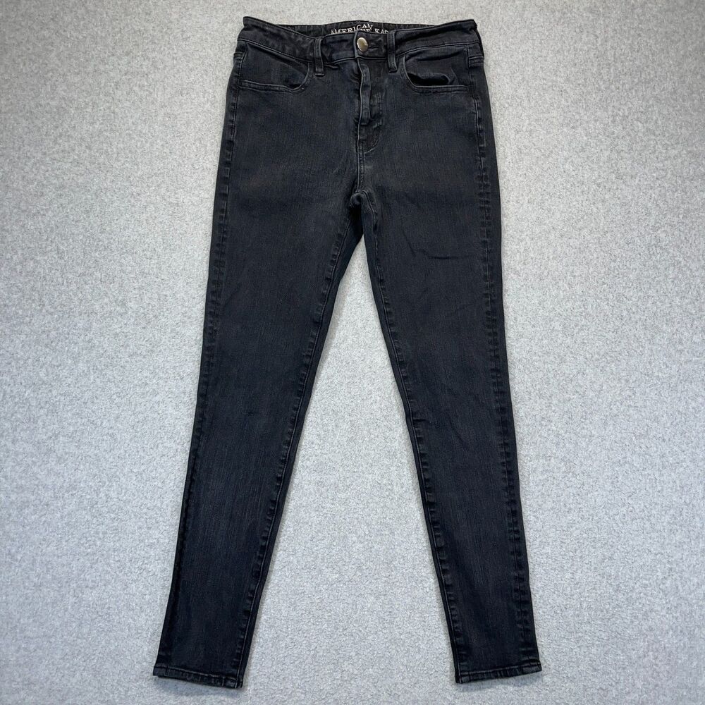 American Eagle High Rise Jeggings Women’s 6 Regular Black 360° Super Stretch